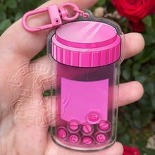 Load image into Gallery viewer, Happy pills Shaker Keychain
