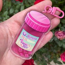 Load image into Gallery viewer, Happy pills Shaker Keychain
