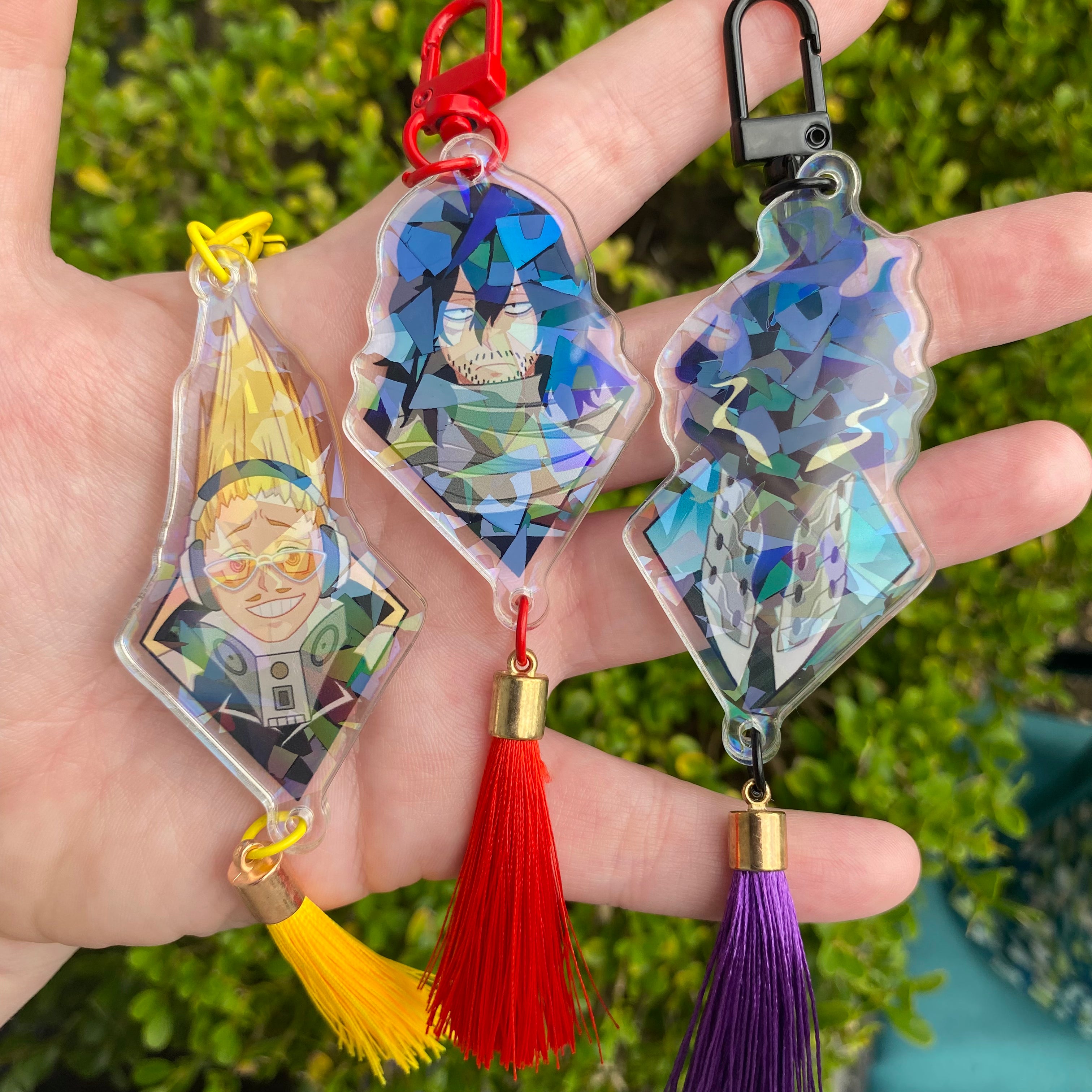 Rooftop trio Keychains (set 2) – PiebaldPins