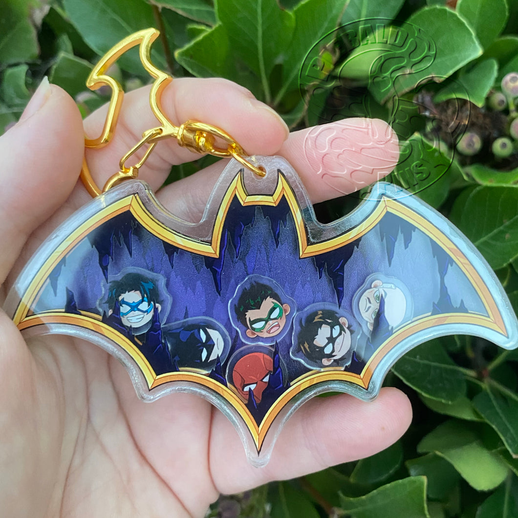 Batfamily Shaker Keychain
